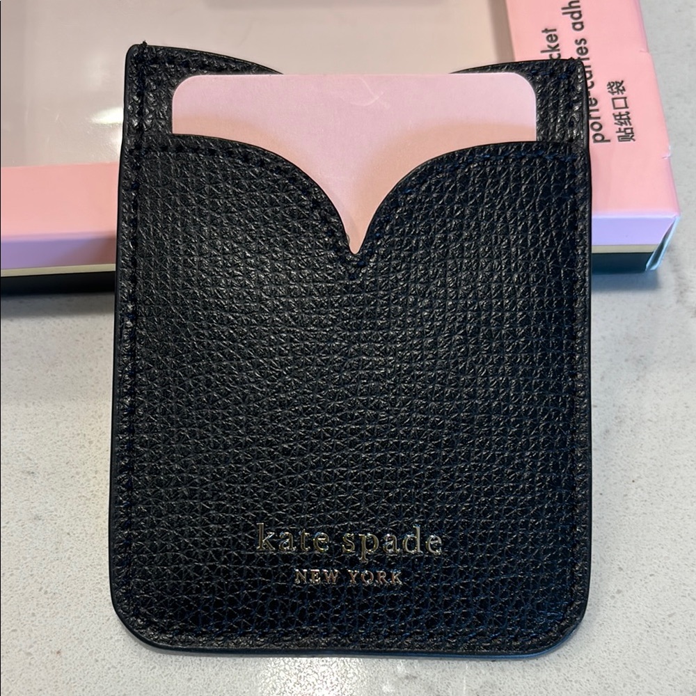 Kate Spade Black Card Holder for Cell Phones